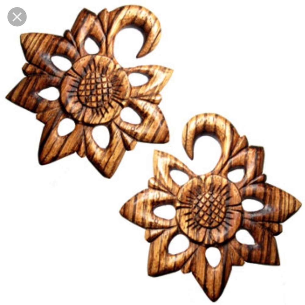 6g zebrawood hana earrings